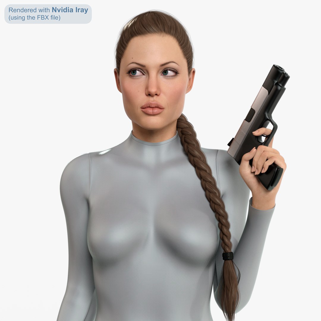 lara croft 2022 face model