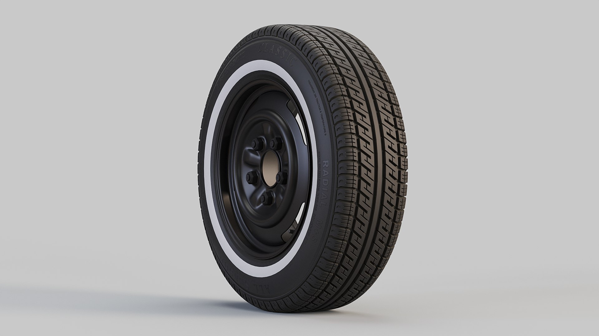 Classic Wheel And Tyre 3D TurboSquid 2013693