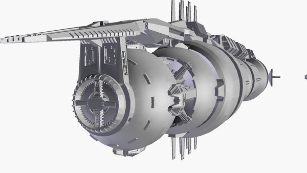 3d model of babylon 5 station