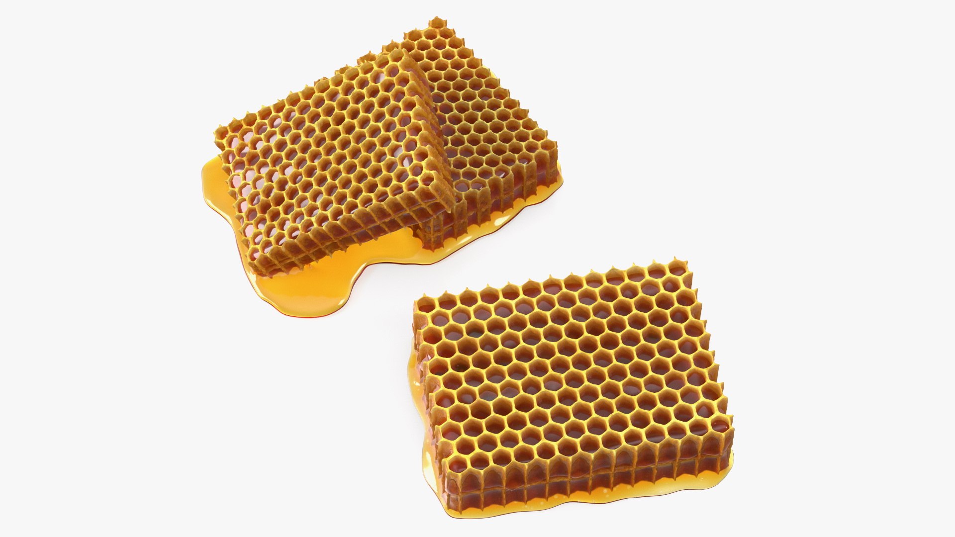 Honeycombs Set 3D model preview