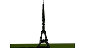 Eiffel tower  3D model