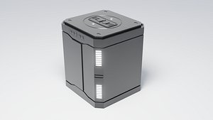 sci-fi barrel v5 3D model