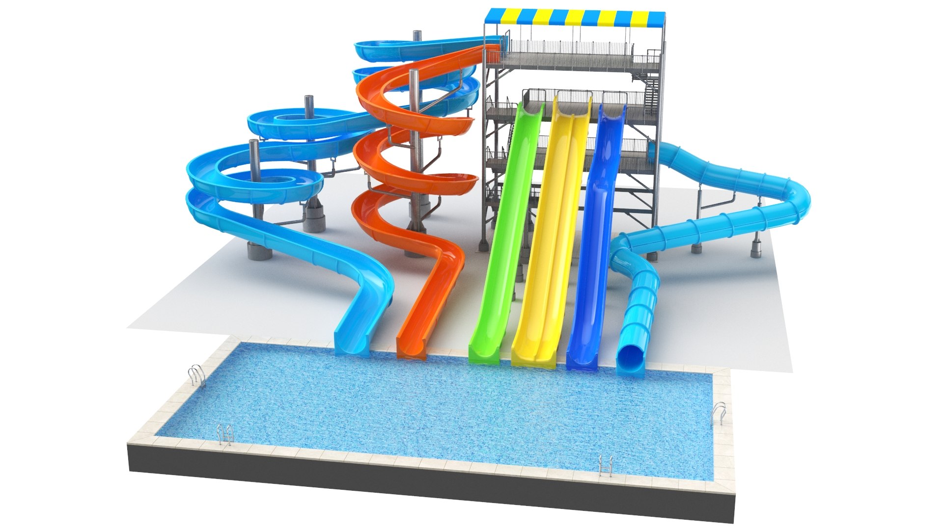 Detailed Largest Amusement Park Collection 3D model https://p.turbosquid.com/ts-thumb/Uw/d1muKO/Fy/water_slide1/jpg/1716622011/1920x1080/fit_q87/c801457d6056513b47cd47372ec8b7617cefd8bd/water_slide1.jpg