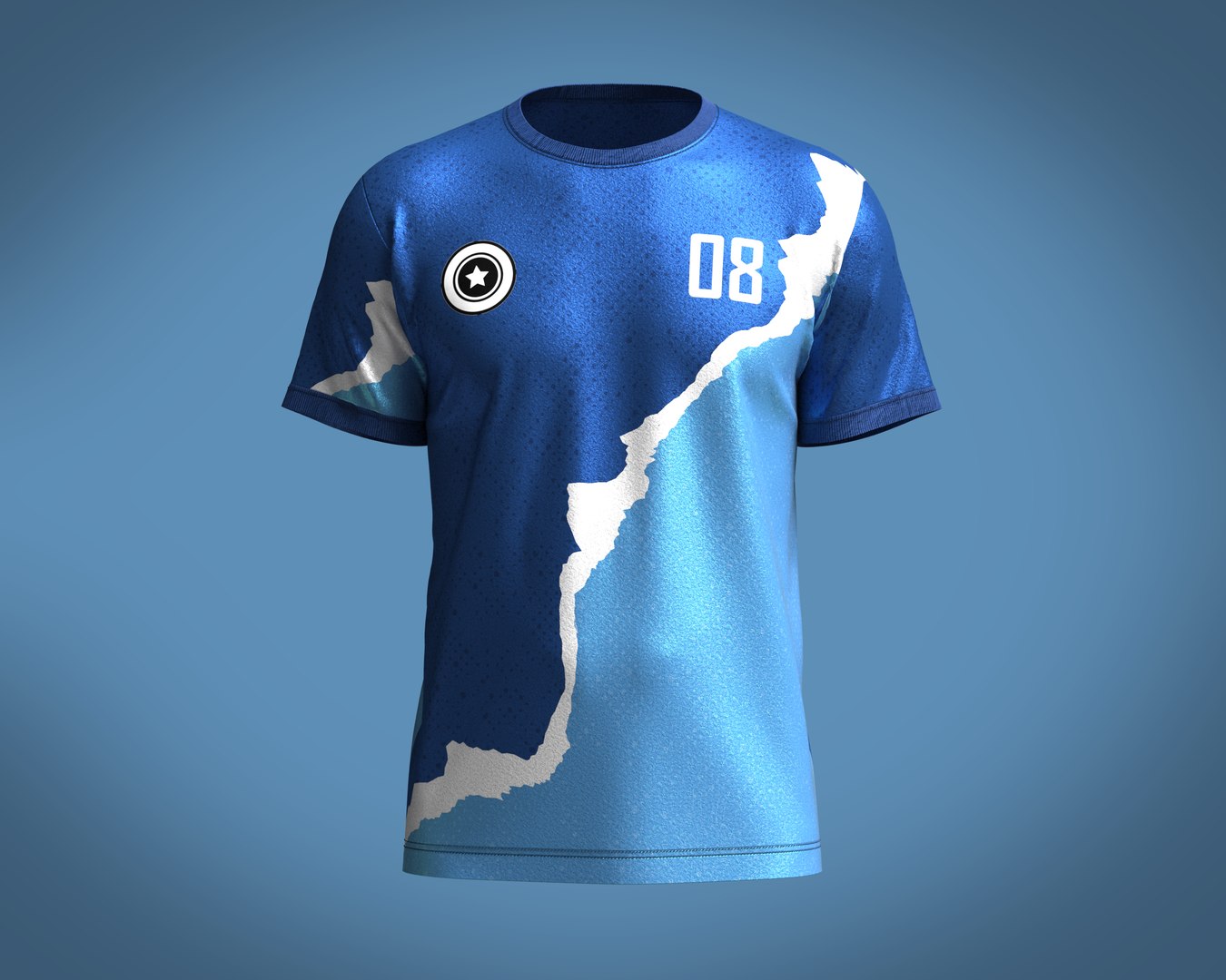 Soccer Blue and White Jersey Player 08 3D model - TurboSquid 1984197