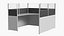 Modular Office Cubicles Furniture Kit Assembled