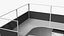 Modular Office Cubicles Furniture Kit Assembled