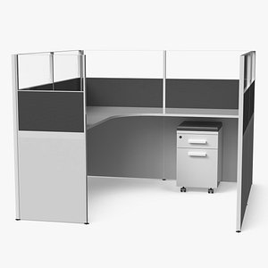 Modular Office Cubicles Furniture Kit Assembled