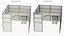 Modular Office Cubicles Furniture Kit Assembled