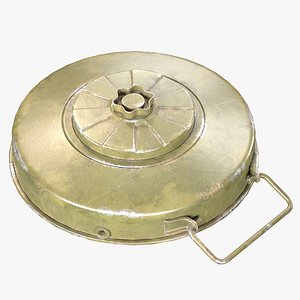 3D Tellermine 42 Anti-Tank Mine