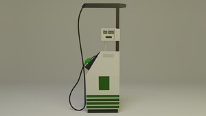 Gas Pump 1990s 3D model