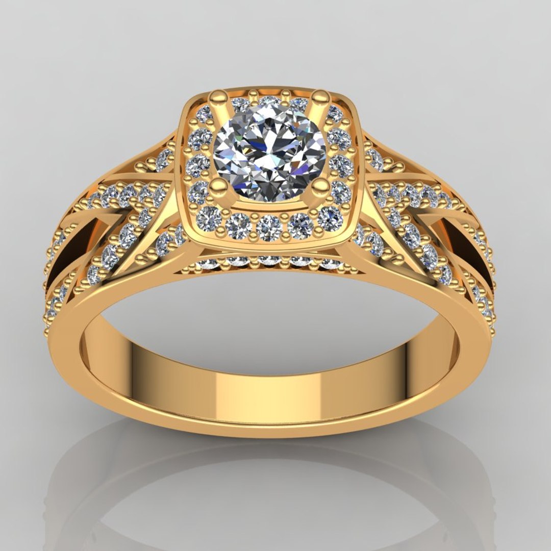 Designer Ring 3d Model