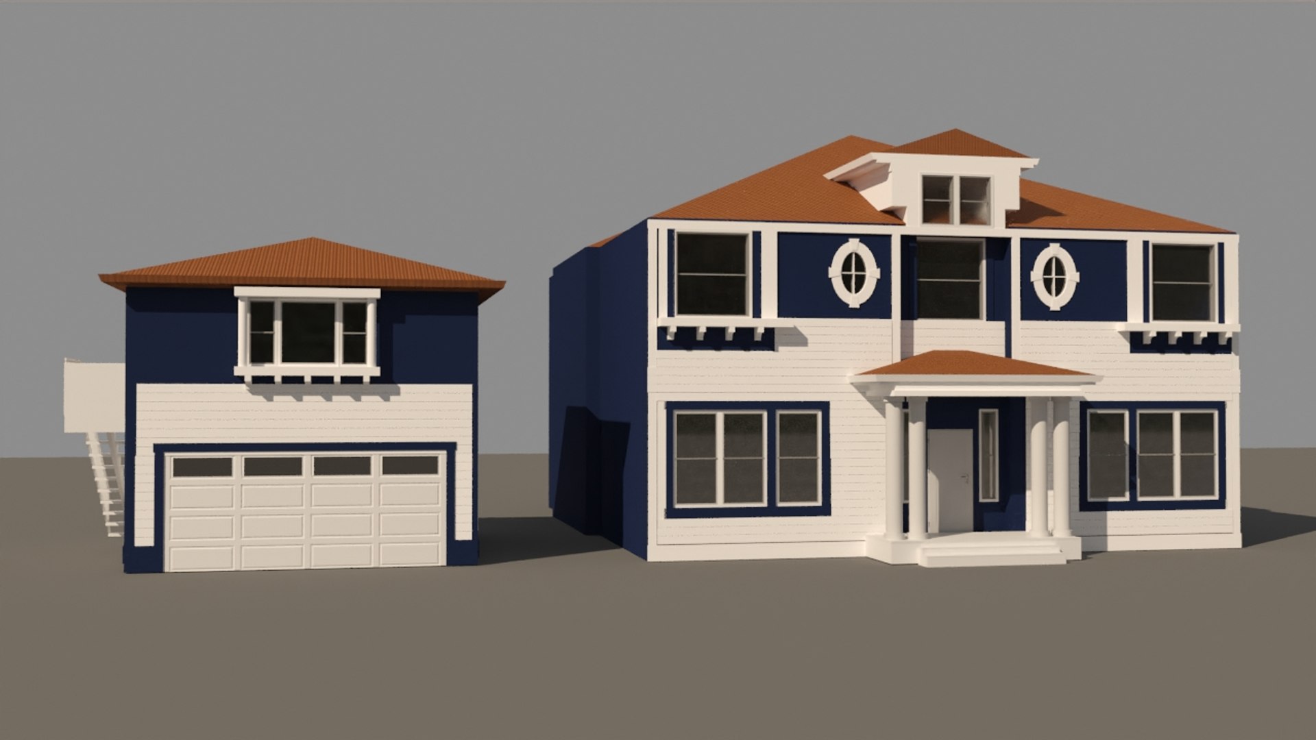 Family House 3D Model - TurboSquid 1746634