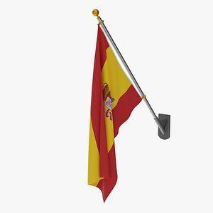 Wall Flag Spain 3D