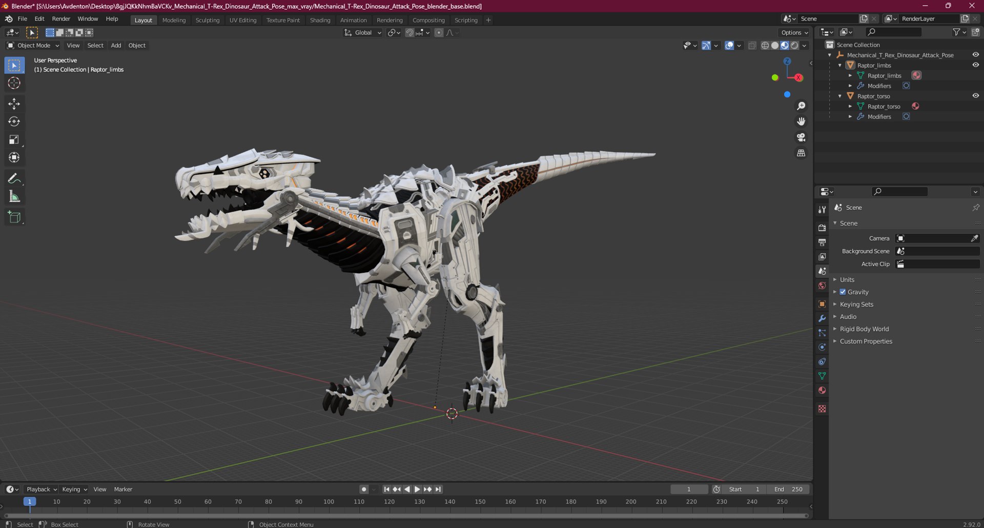 Mechanical T-Rex Dinosaur Attack Pose 3D model https://p.turbosquid.com/ts-thumb/Uw/ojA2Ja/5R/mechanicaltrexdinosaurattackposevray3dmodel033/jpg/1717181874/1920x1080/fit_q87/2374ea3401001898449b74b2b926e112389c803f/mechanicaltrexdinosaurattackposevray3dmodel033.jpg