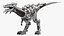 Pose mecánica de ataque de dinosaurio T-Rex
