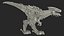 Pose mecánica de ataque de dinosaurio T-Rex