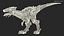 Pose mecánica de ataque de dinosaurio T-Rex