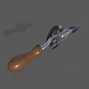 Hand drill 3D model