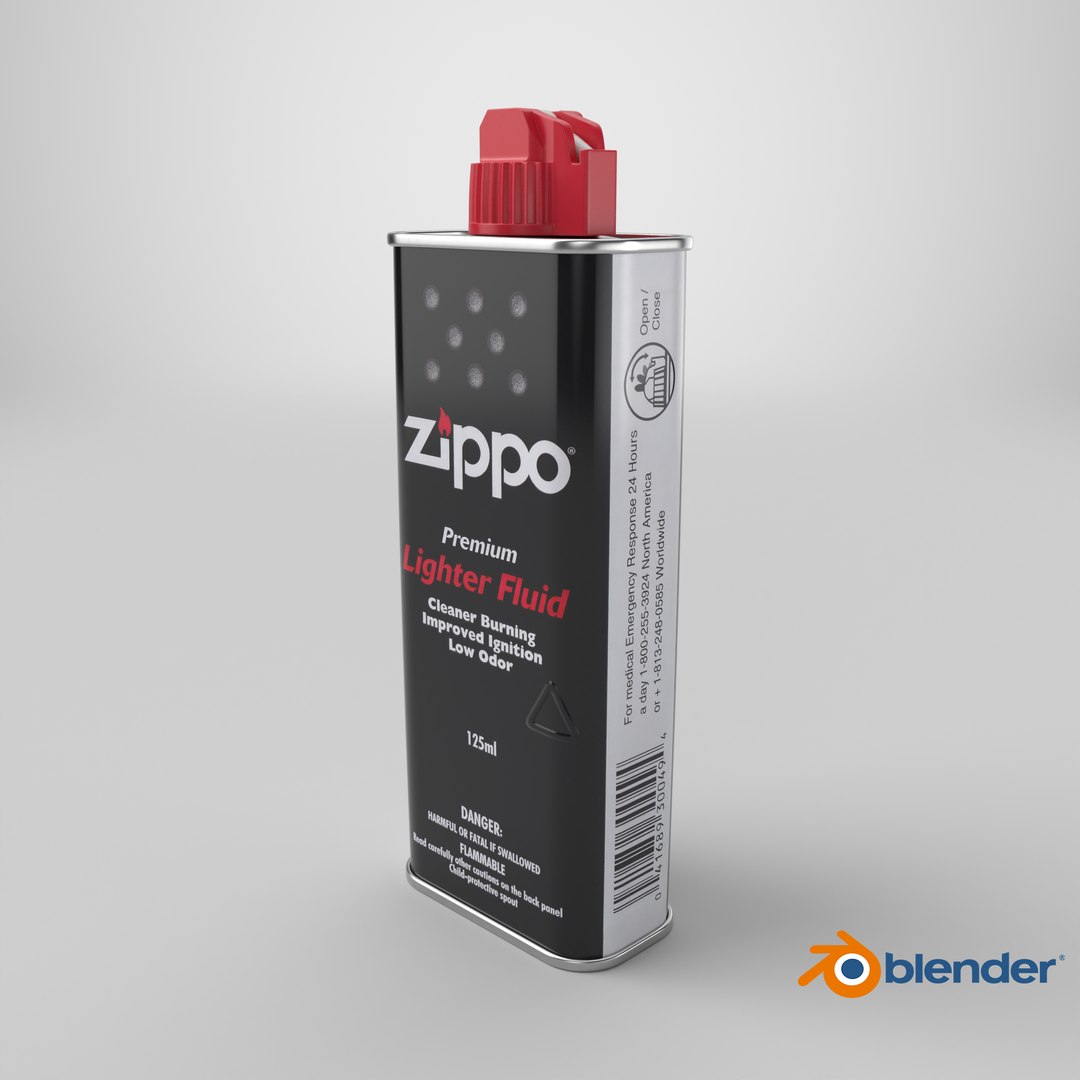Zippo Lighter Fluid 125ml - 2003 model https://p.turbosquid.com/ts-thumb/Uw/pFtINJ/KI/stemcell_blender_cycles_render/png/1755462148/1920x1080/fit_q87/0dc98e130d164c0485956c5d04cc44345d7b2fb5/stemcell_blender_cycles_render.jpg
