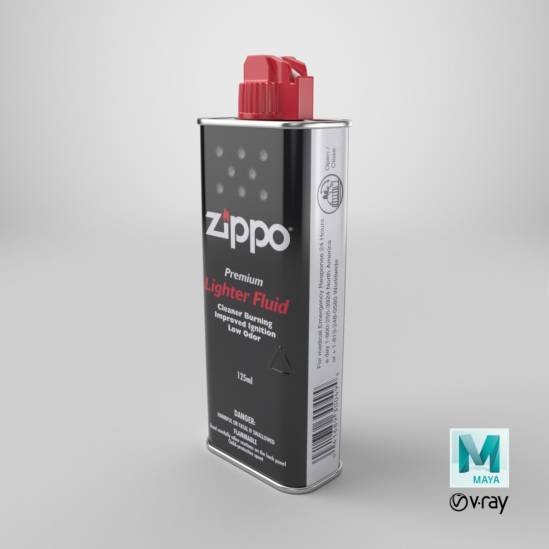 Zippo Lighter Fluid 125ml - 2003 model https://p.turbosquid.com/ts-thumb/Uw/pFtINJ/bh/stemcell_maya_vray_render/png/1755462152/1920x1080/fit_q87/b71eede5e2bb262a2ad3c688b360530f86f78345/stemcell_maya_vray_render.jpg