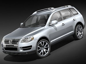 volkswagen touareg suv 3d model