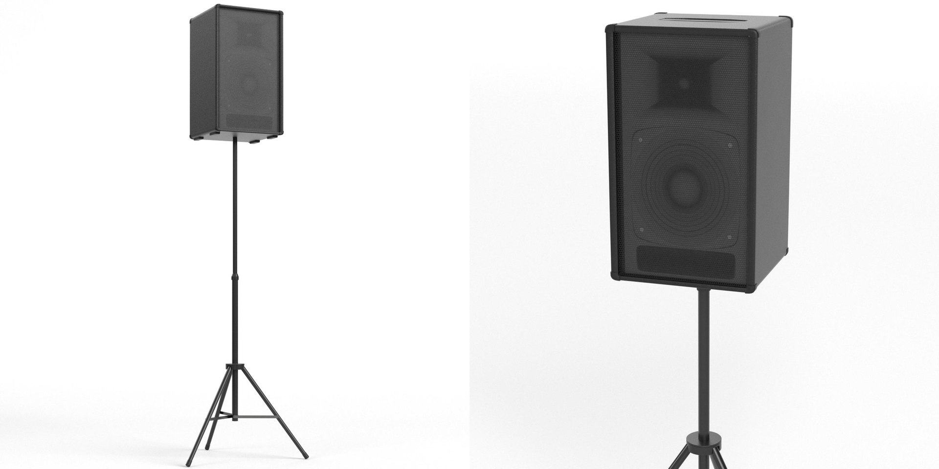 Loudspeaker on tripod 2 model https://p.turbosquid.com/ts-thumb/Uw/s3at7c/1C/tsloudspeakerontripod200/jpg/1652697965/1920x1080/fit_q87/9d7b0699b7d2497efe0343c81dfcf6b4d02f65a8/tsloudspeakerontripod200.jpg