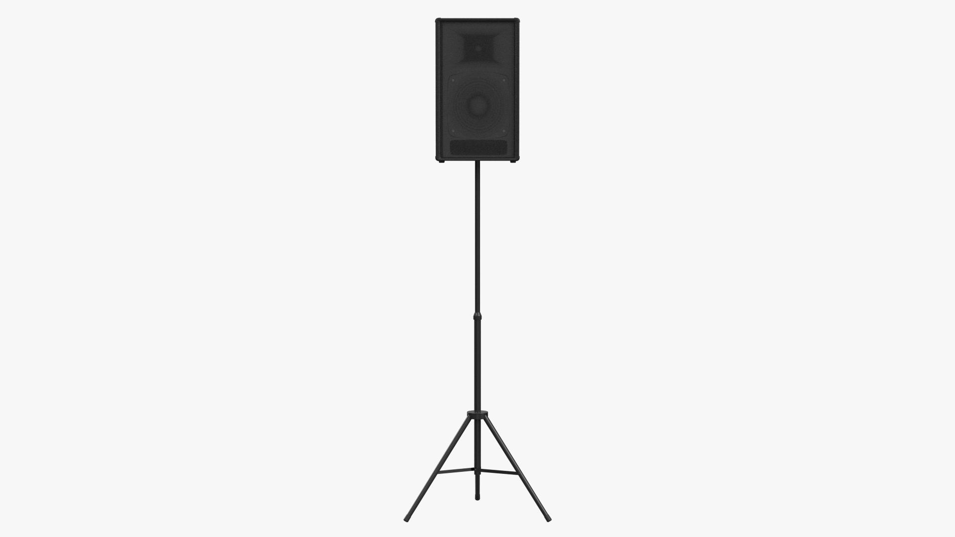 Loudspeaker on tripod 2 model https://p.turbosquid.com/ts-thumb/Uw/s3at7c/JU/loudspeakerontripod2turntables/jpg/1652698042/1920x1080/turn_fit_q99/b16954c4d2ed2bead886eff680880e30c4c97620/loudspeakerontripod2turntables-1.jpg