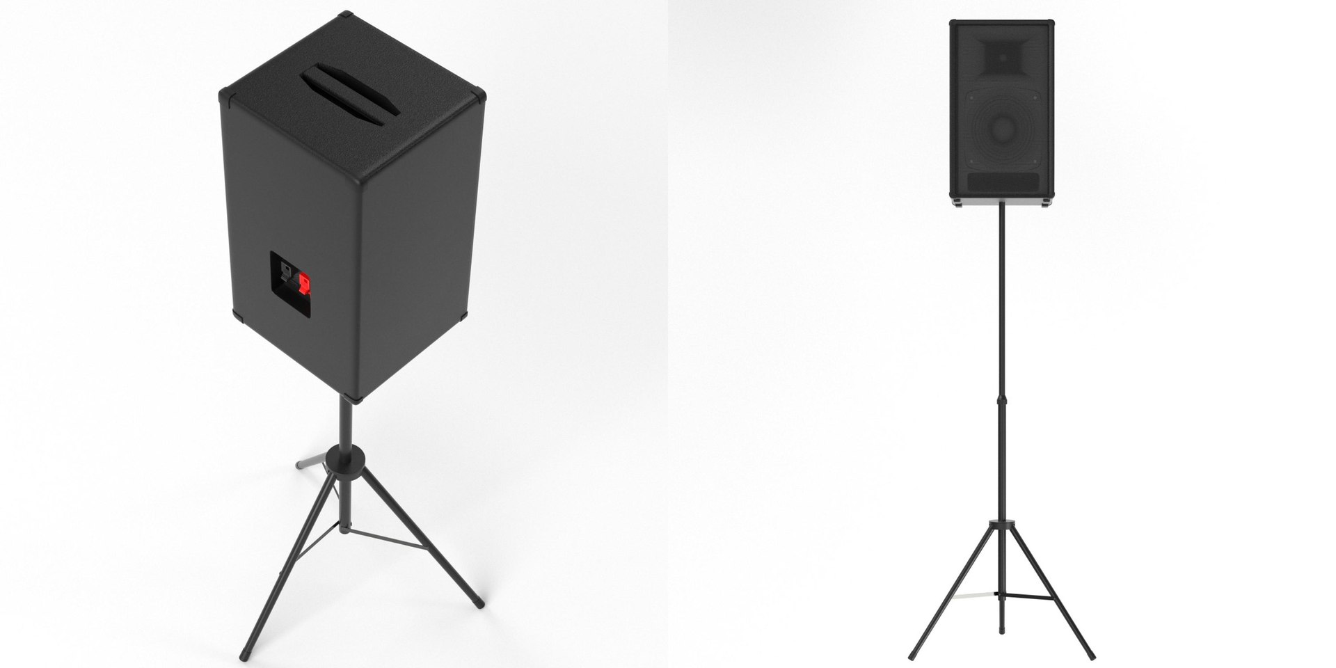 Loudspeaker on tripod 2 model https://p.turbosquid.com/ts-thumb/Uw/s3at7c/xo/tsloudspeakerontripod204/jpg/1652697967/1920x1080/fit_q87/41b2ac7304928305fc6251ab97e86514e3ac1d35/tsloudspeakerontripod204.jpg