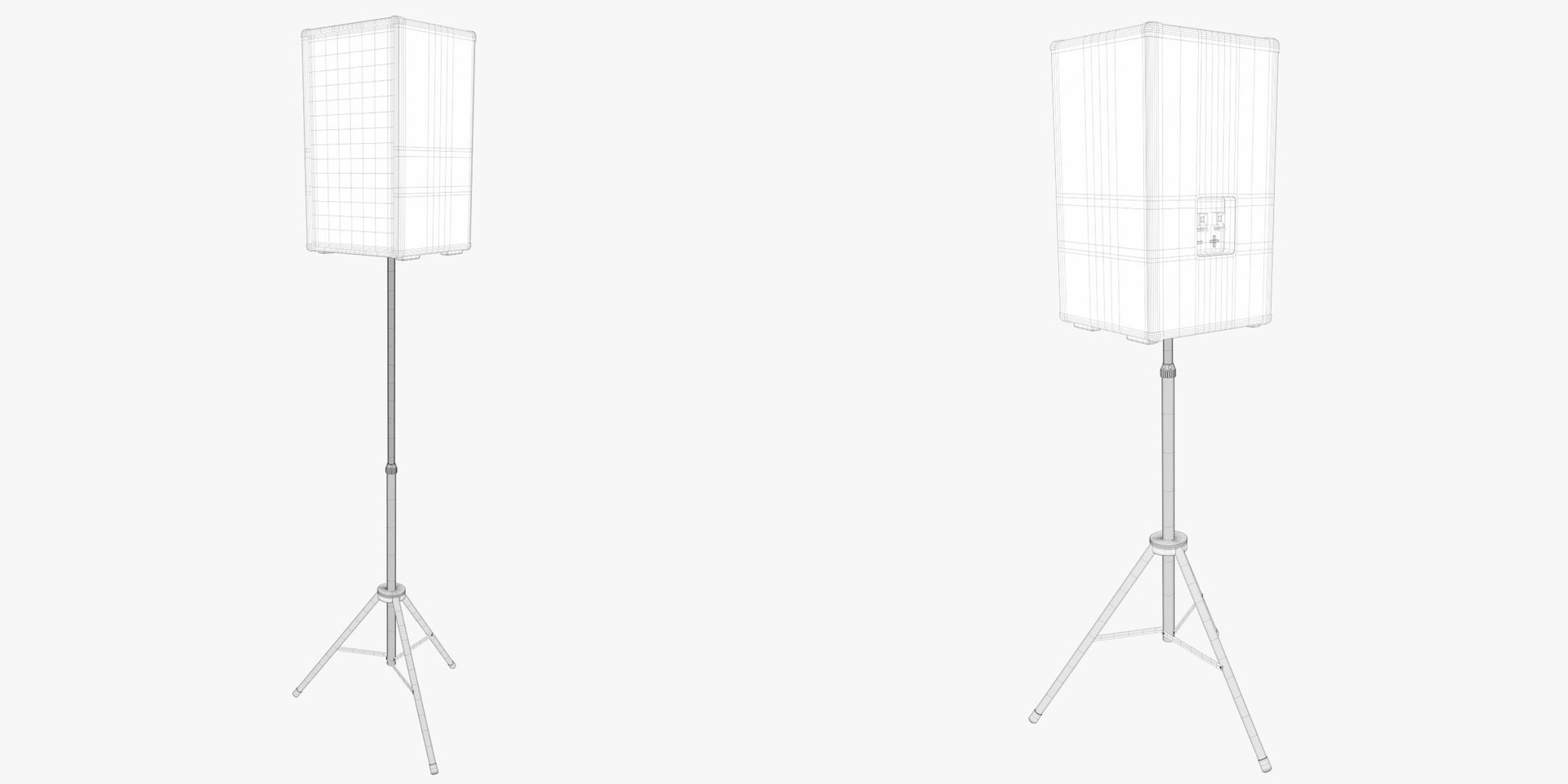 Loudspeaker on tripod 2 model https://p.turbosquid.com/ts-thumb/Uw/s3at7c/yS/tsloudspeakerontripod206/jpg/1652697964/1920x1080/fit_q87/cd2e65ef78d52529640f19dd749f21b38b568cde/tsloudspeakerontripod206.jpg