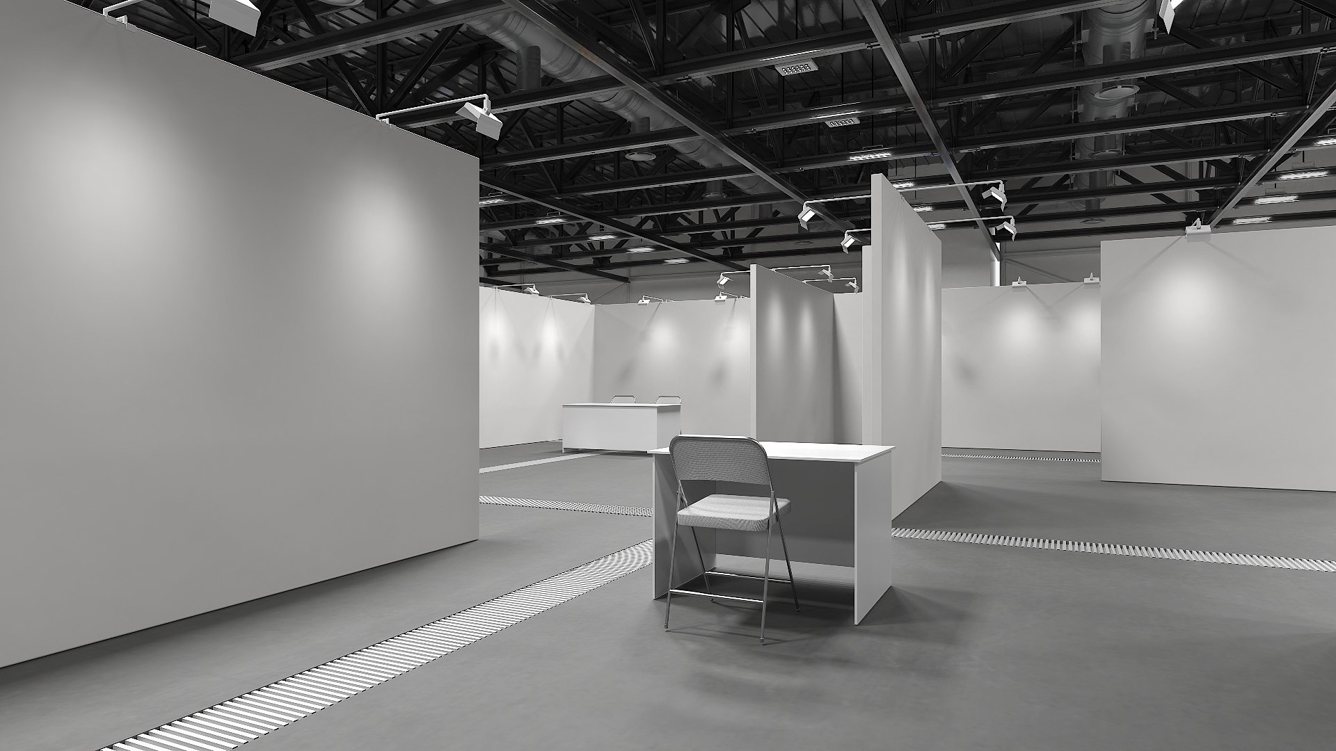 Exhibition Area 3D Model - TurboSquid 2316289