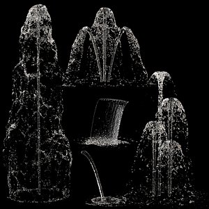Liquids water fountain set 2