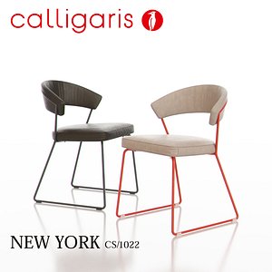 3d calligaris new york metal chair model