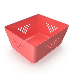 plastic basket 3D model