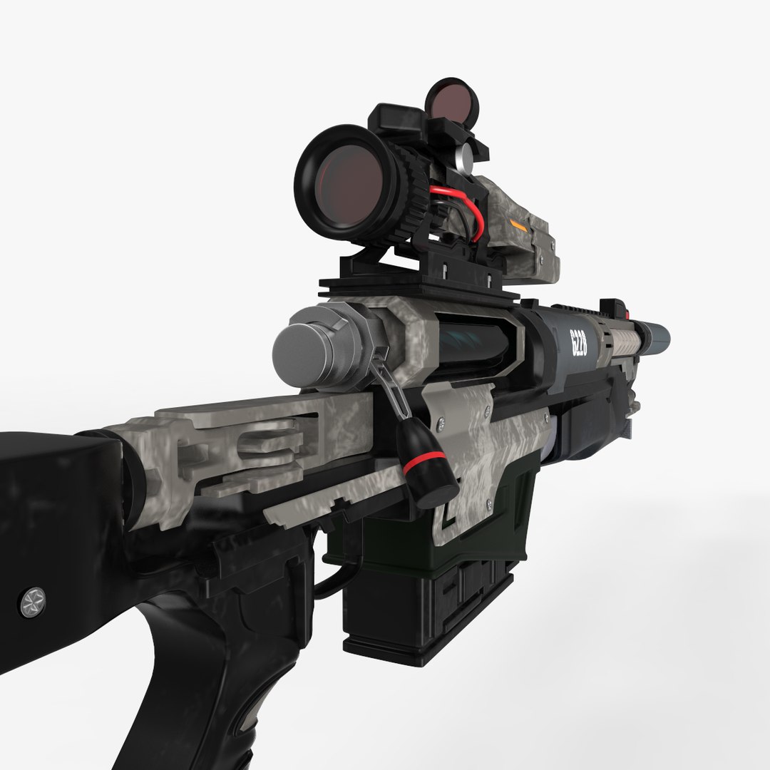 3D Sniper Rifle - TurboSquid 1241242