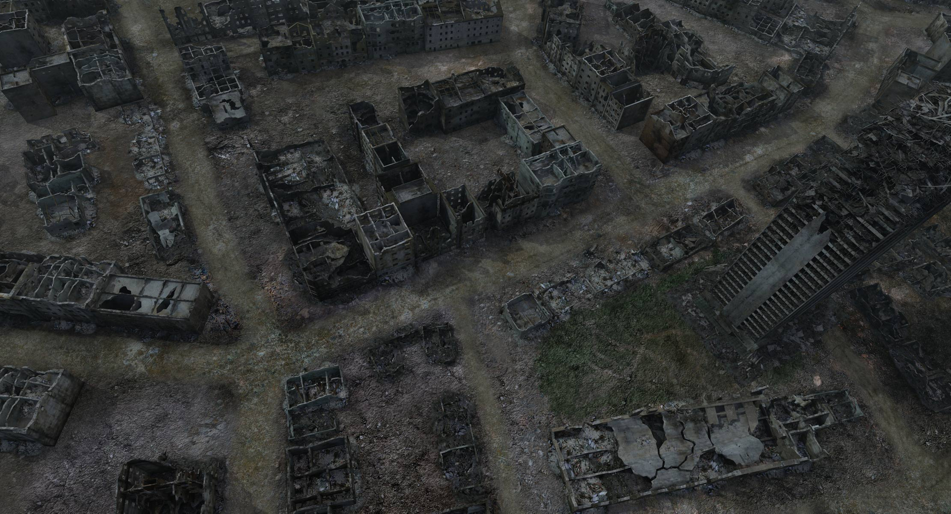 3d Ruined City Post Apocalyptic