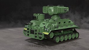 Tracked APC-1-Clean-4 Colors 3D model