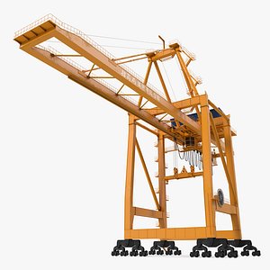 container handling gantry crane 3d model