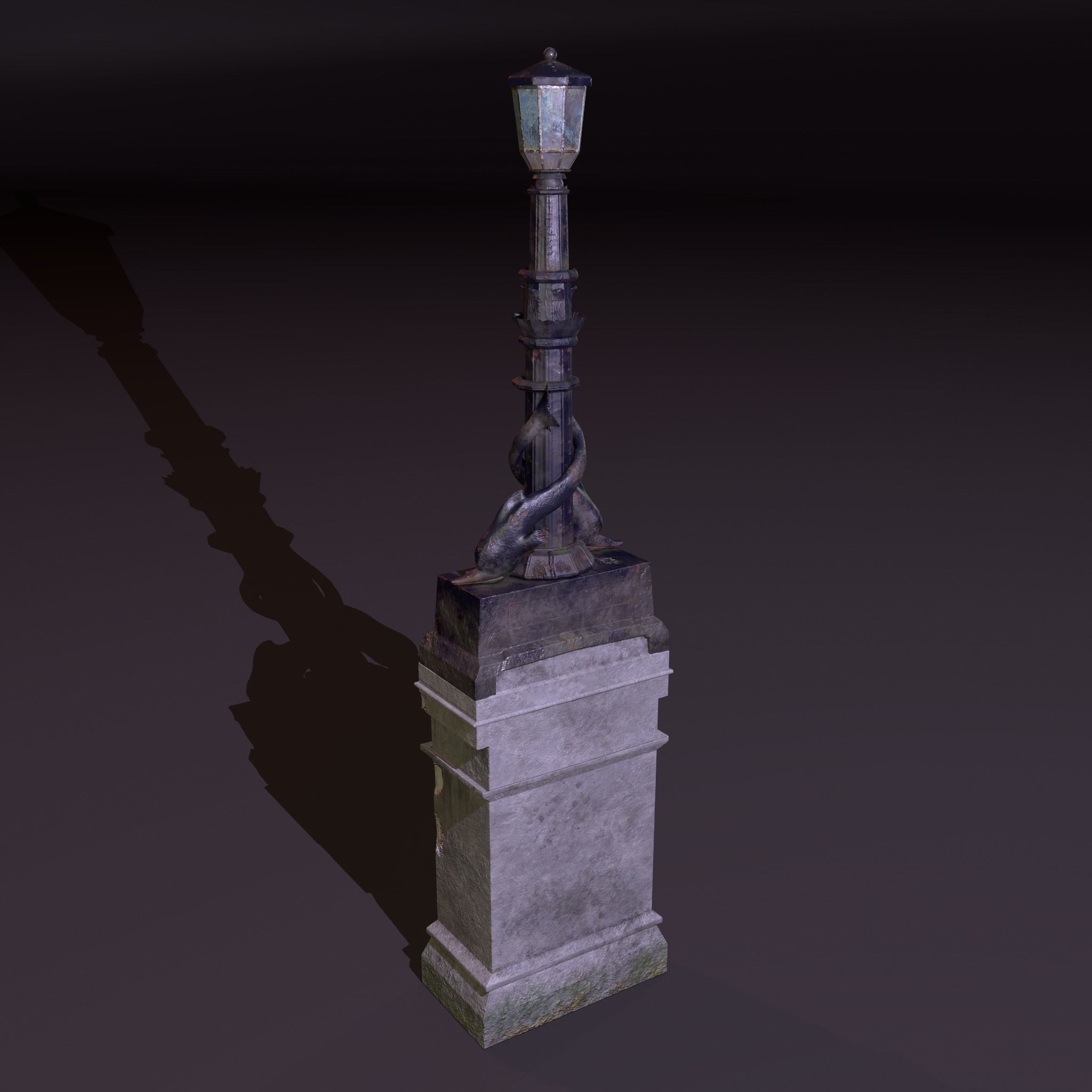 Dolphin Lamp Post 3d Model - Turbosquid 1517218