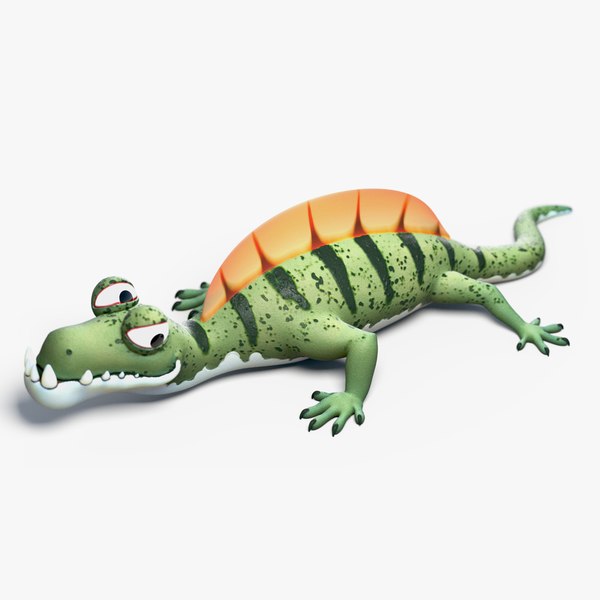 cartoon baby dino 3D model