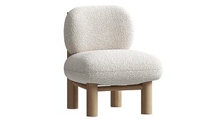 Kubbe Chair Vanilla 3D model