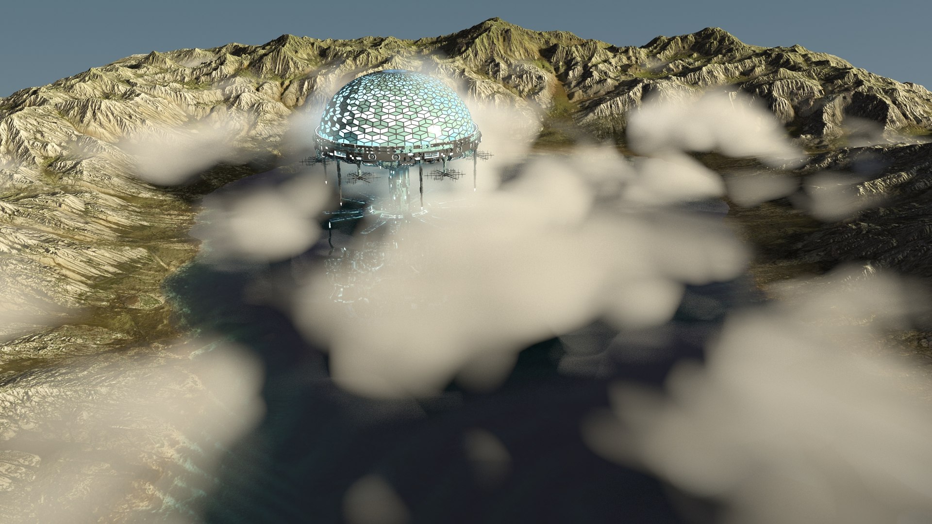 Biodome Scene Model TurboSquid 1844281