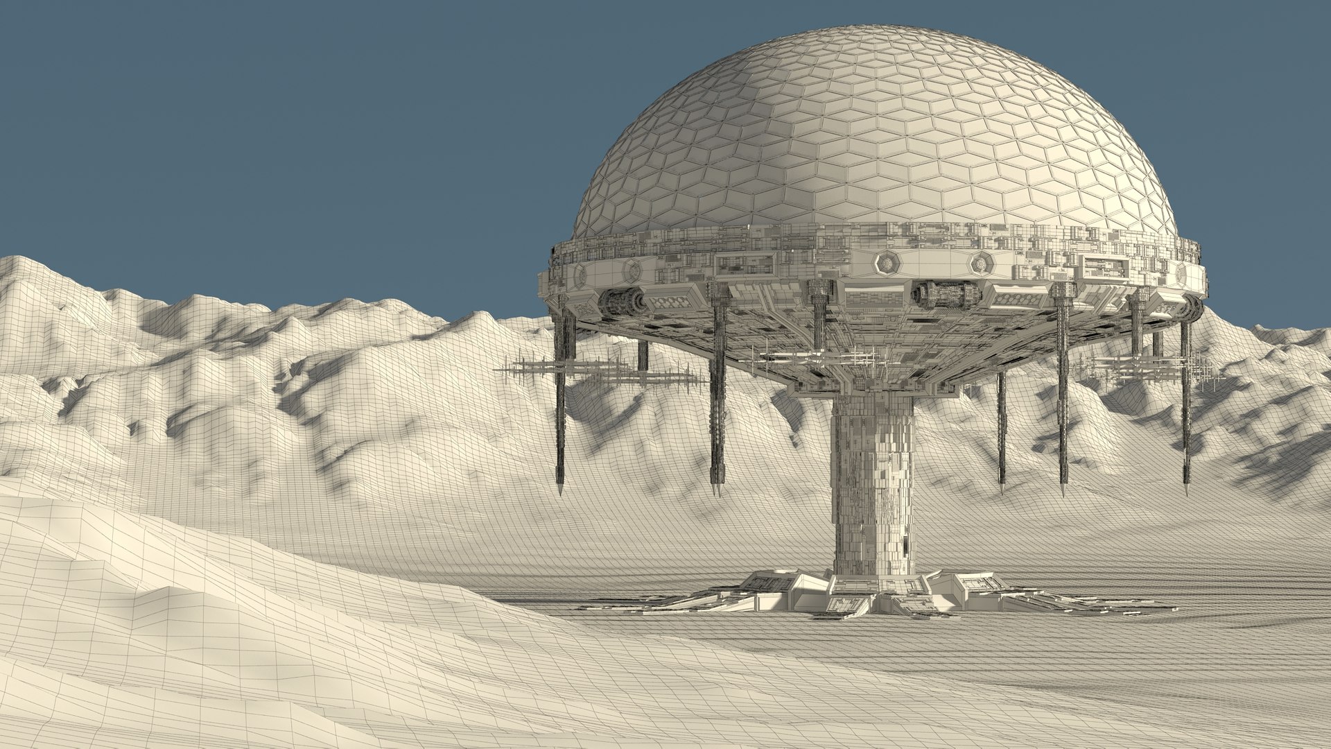 Biodome Scene Model TurboSquid 1844281