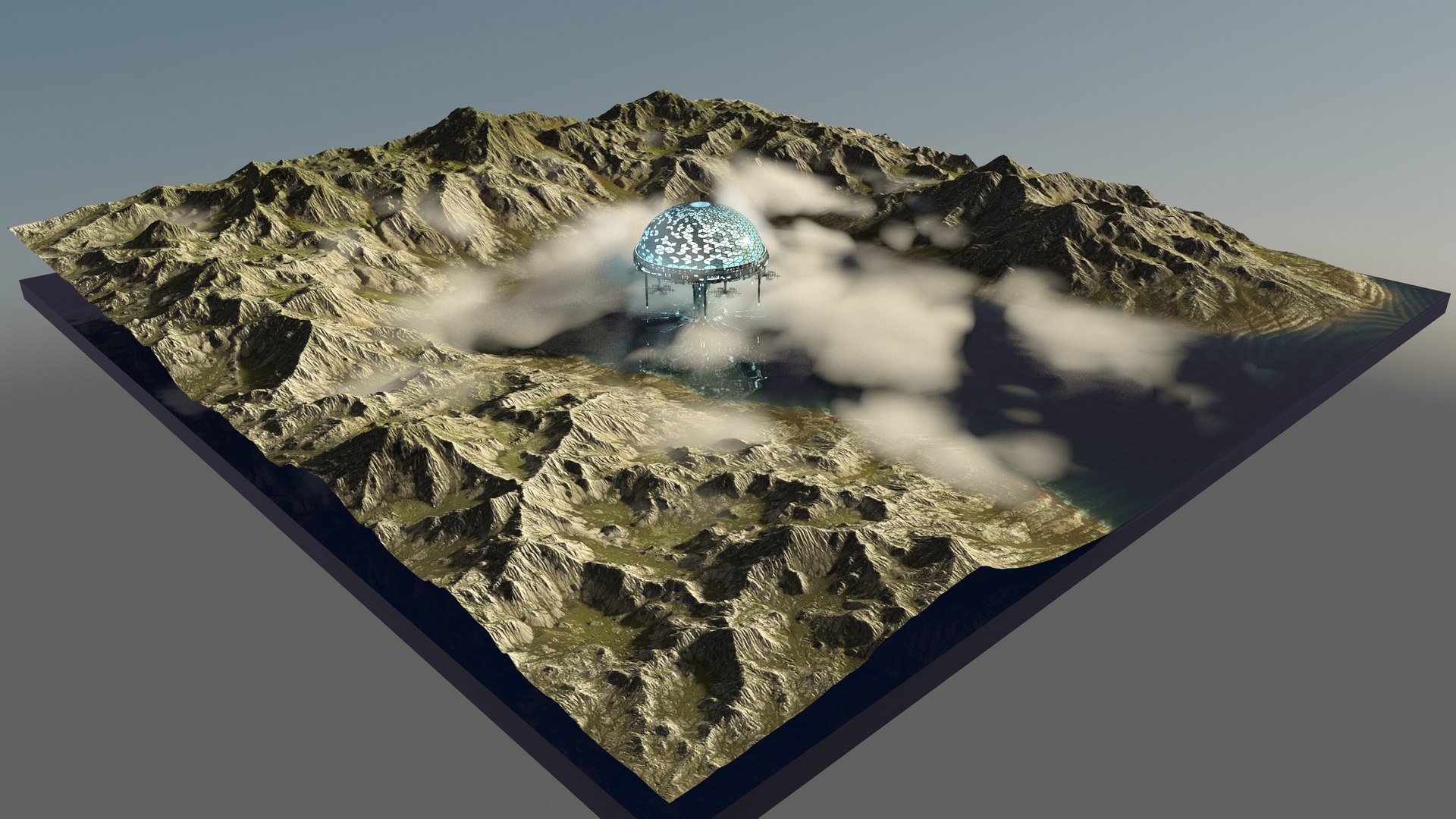 Biodome Scene Model TurboSquid 1844281