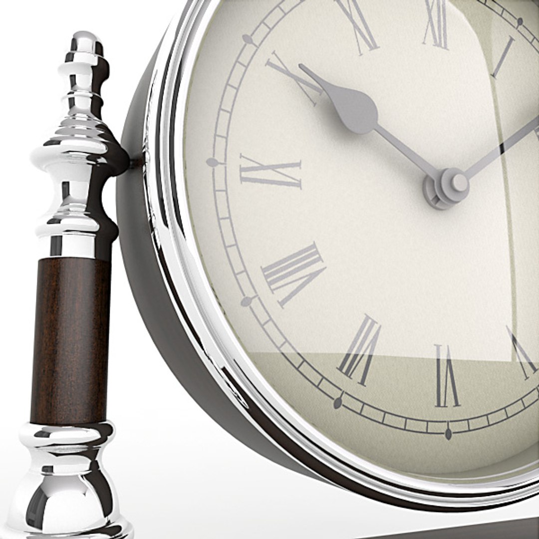 Analog Mantel Clock Obj