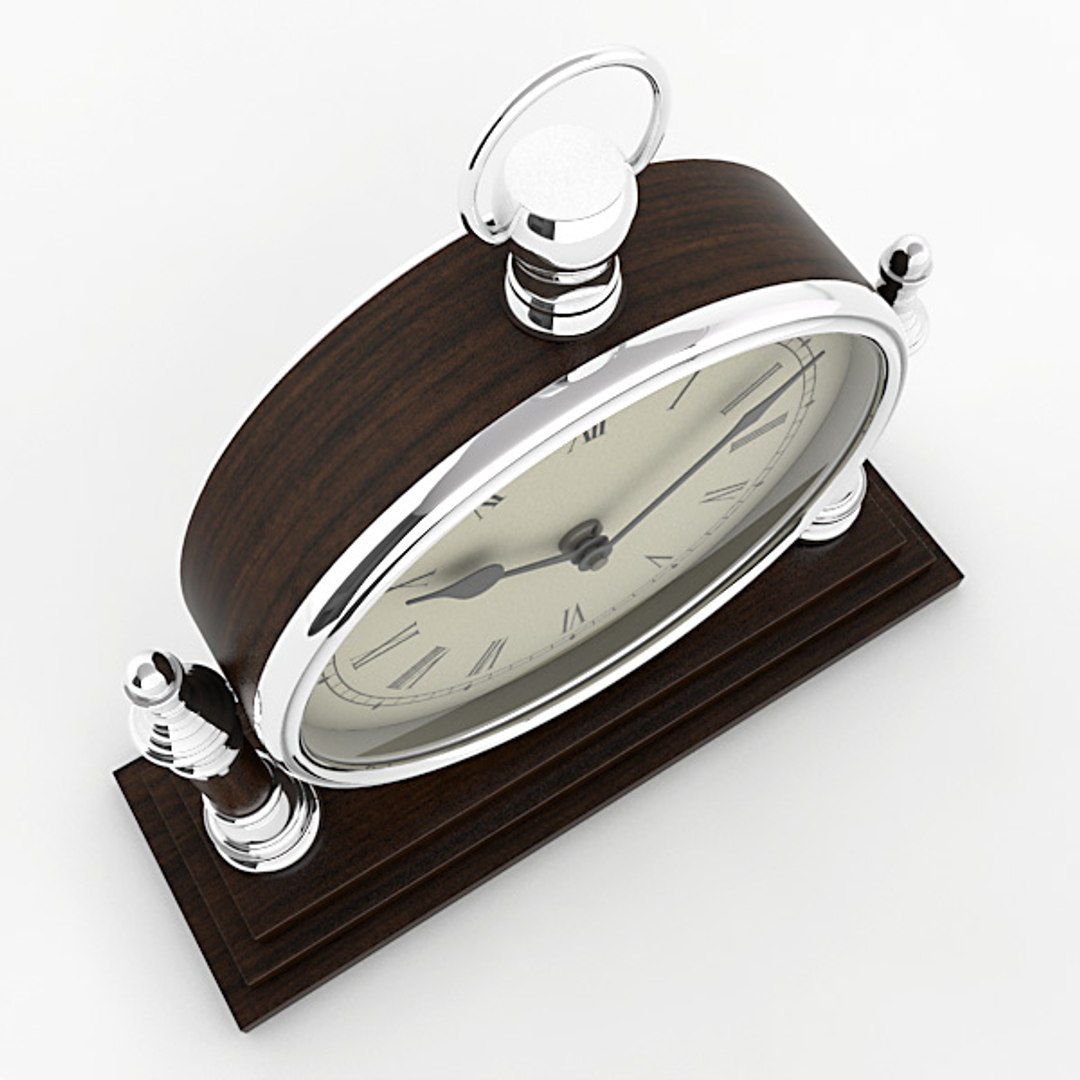 Analog Mantel Clock Obj