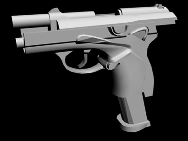 beretta 9000 pistol 3d model