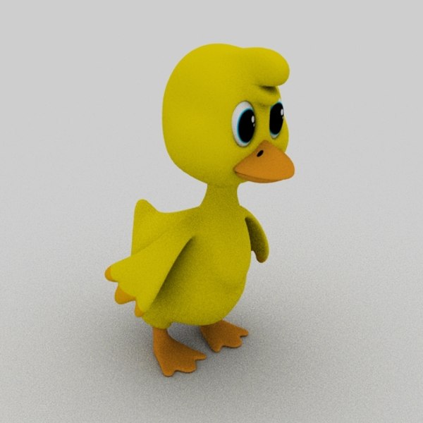 cartoon duck 3D model