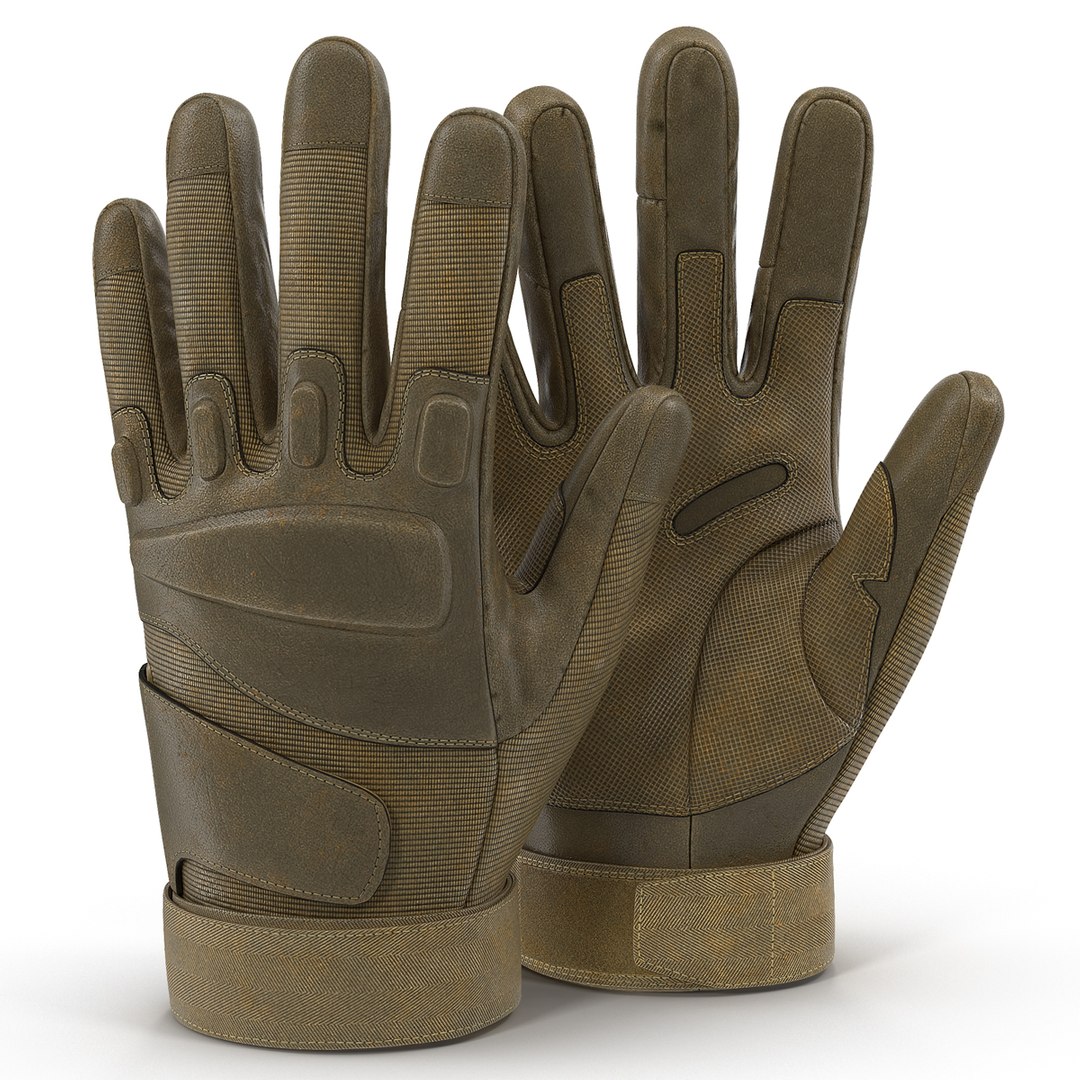 US Soldier Gloves 3D Model 3D model preview