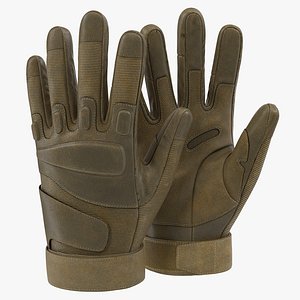 soldier gloves modeled 3d 3ds