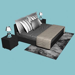 Master Bed 3D model